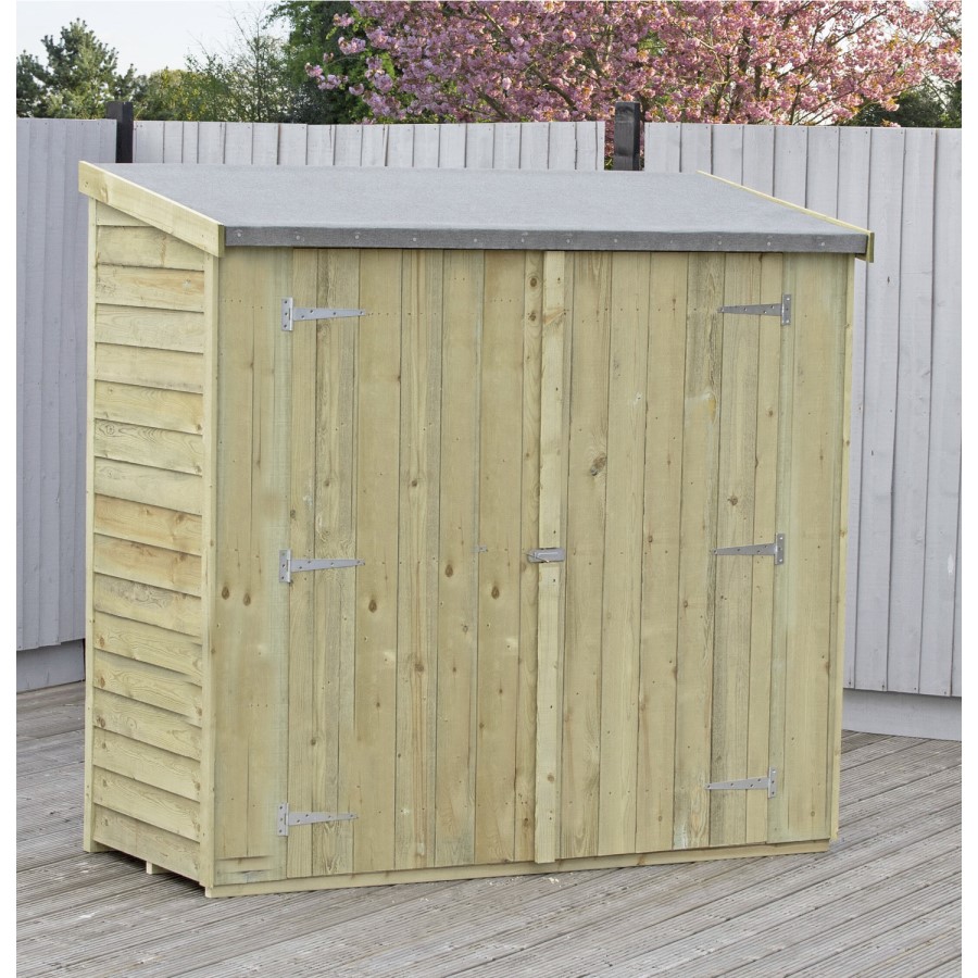 Overlap Double Door Shed - 6ft x 3ft
