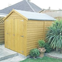 Wooden Storage Double Door Garden Shed - 8ft x 6ft