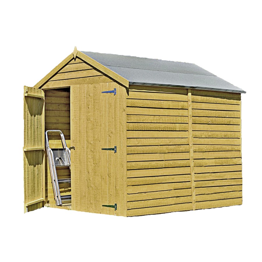 Wooden Storage Double Door Garden Shed - 8ft x 6ft