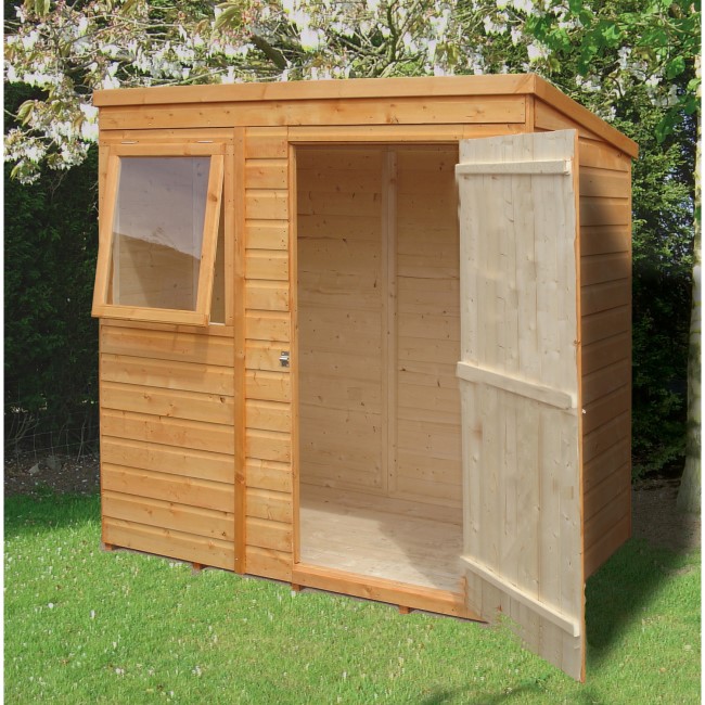 Wooden Outdoor Storage Garden Shed with Door - 6ft x 4ft 