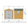 Wooden Shed with Double Doors - Arran Shire