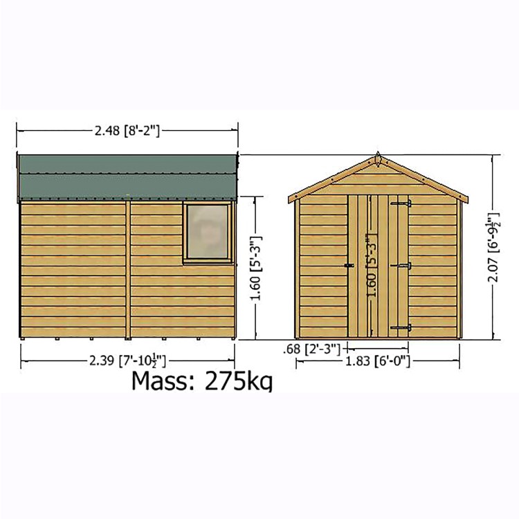 Shire Durham 8 x 6 Shed