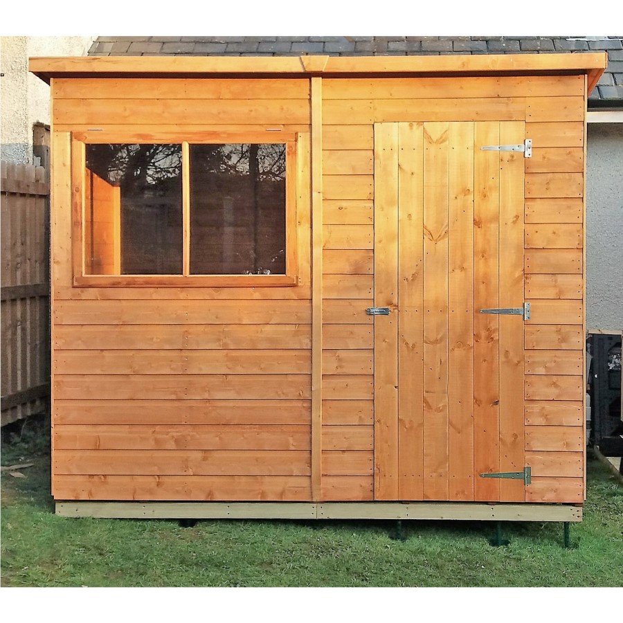 Wooden Pent Shed with Windows - Shire