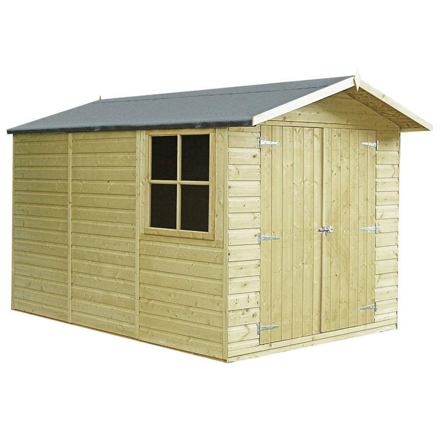 Large Outdoor Storage Garden Shed with Double Doors - 7ft x 10ft