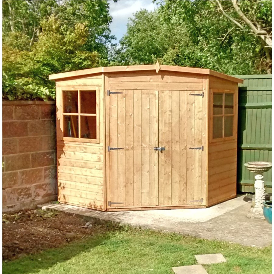 Shire Corner Shed with Double Doors 7 x 7ft