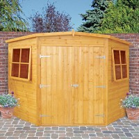 Shire Large Corner Shed with Double Doors 8 x 8ft
