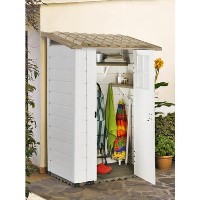 White PVC Plastic Storage Shed - Shire