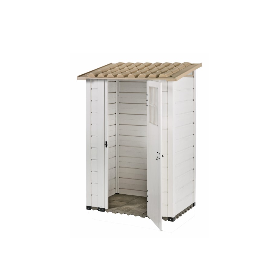 White PVC Plastic Storage Shed - Shire