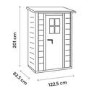 White PVC Plastic Storage Shed - Shire