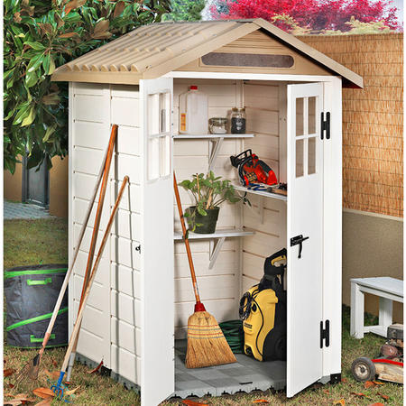 White PVC Plastic Shed - Shire 