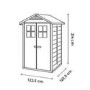 White PVC Plastic Shed - Shire 