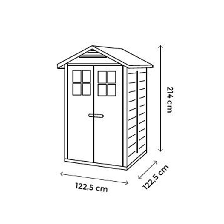 White PVC Plastic Shed - Shire 