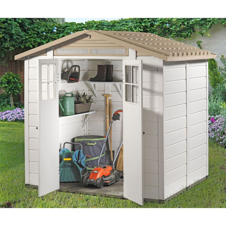 White PVC Plastic Storage Shed - Shire