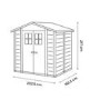 White PVC Plastic Storage Shed - Shire