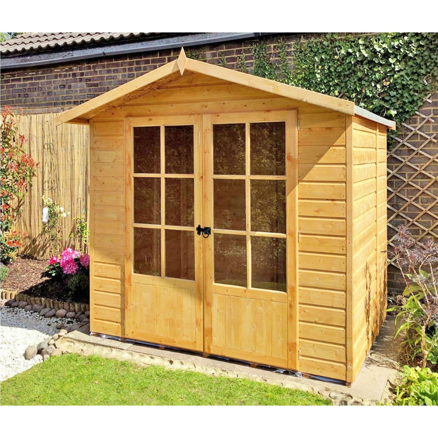 Photo of Shire lumley wooden garden summerhouse 6 x 6ft