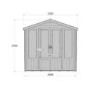 Parham 7 x 7 Summerhouse with Double Doors - shire