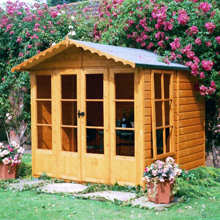 Shire Kensington Apex Shiplap Summerhouse 7 x 7ft