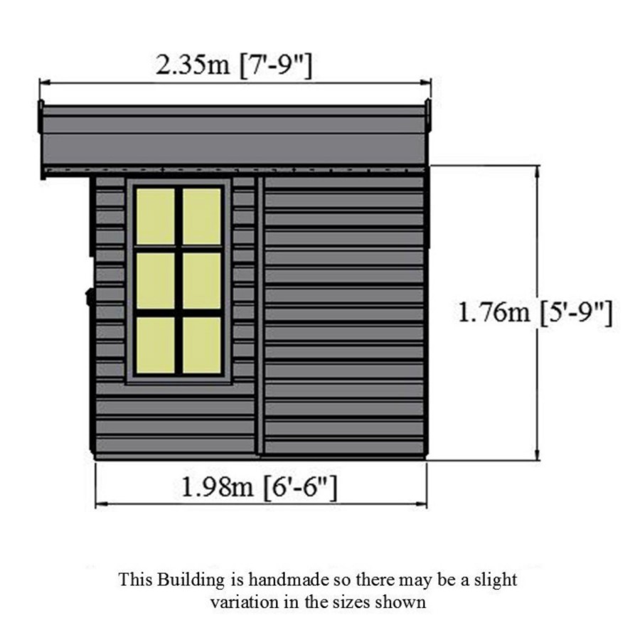 Shire Kensington Apex Shiplap Summerhouse 7 x 7ft