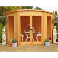 Shire Barclay Corner Summerhouse with Double Doors - 7 x 7ft