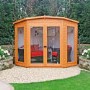 Shire Barclay Corner Summerhouse with Double Doors - 7 x 7ft