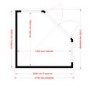 Shire Barclay Corner Summerhouse with Double Doors - 7 x 7ft