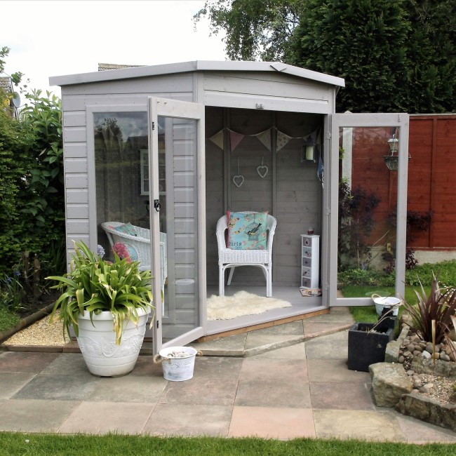 Barclay 8ftx8ft Corner Summerhouse - Shire