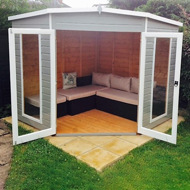 Barclay 8ftx8ft Corner Summerhouse - Shire