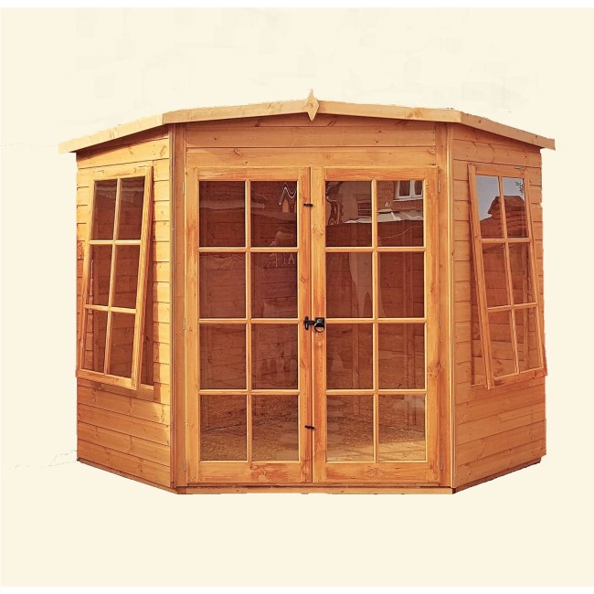 Shire Hampton Double Door Garden Summerhouse 7 x 7ft