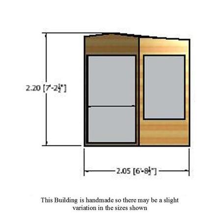 Shire Hampton Double Door Garden Summerhouse 7 x 7ft