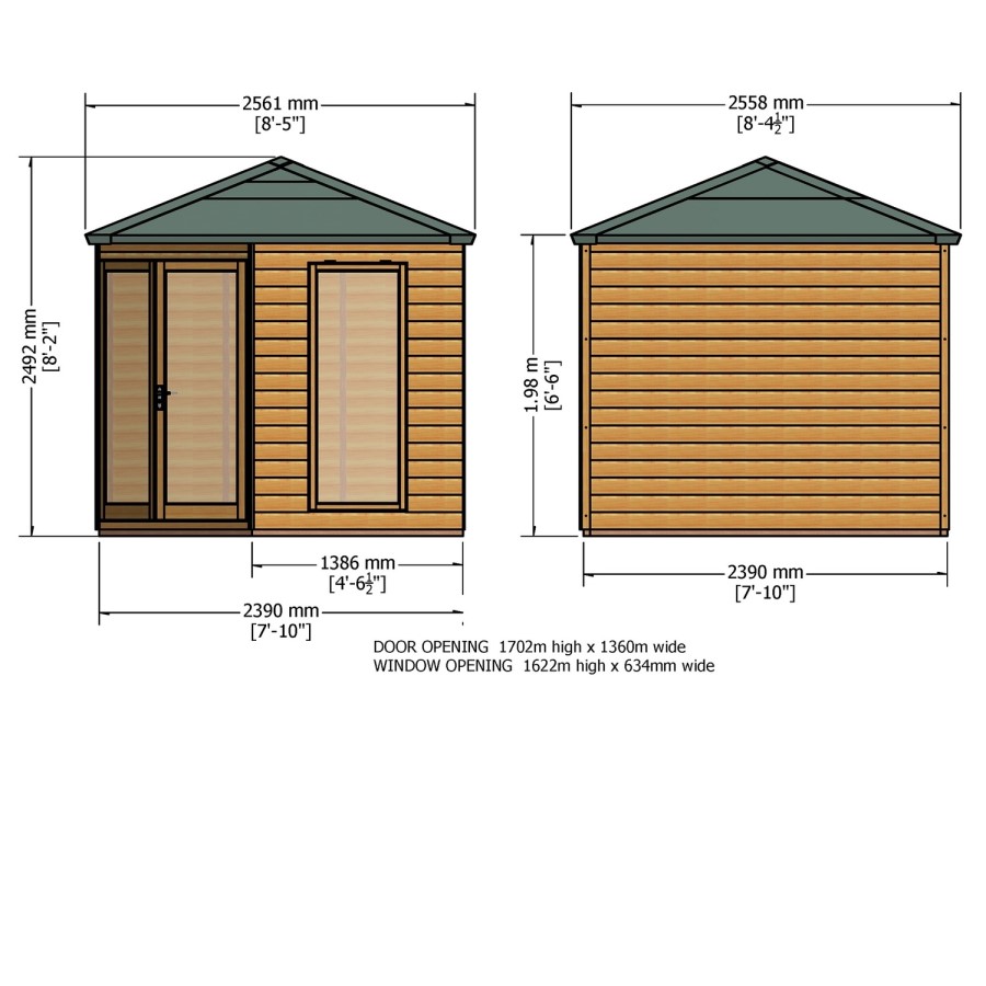 Shire Larkspur 8 x 8 ft Summerhouse