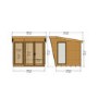 Shire Highclere 8 x 8 ft Garden Summer House