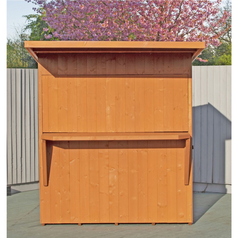 Wooden Garden Bar and Outdoor Storage - 6ft x 4ft | Furniture123