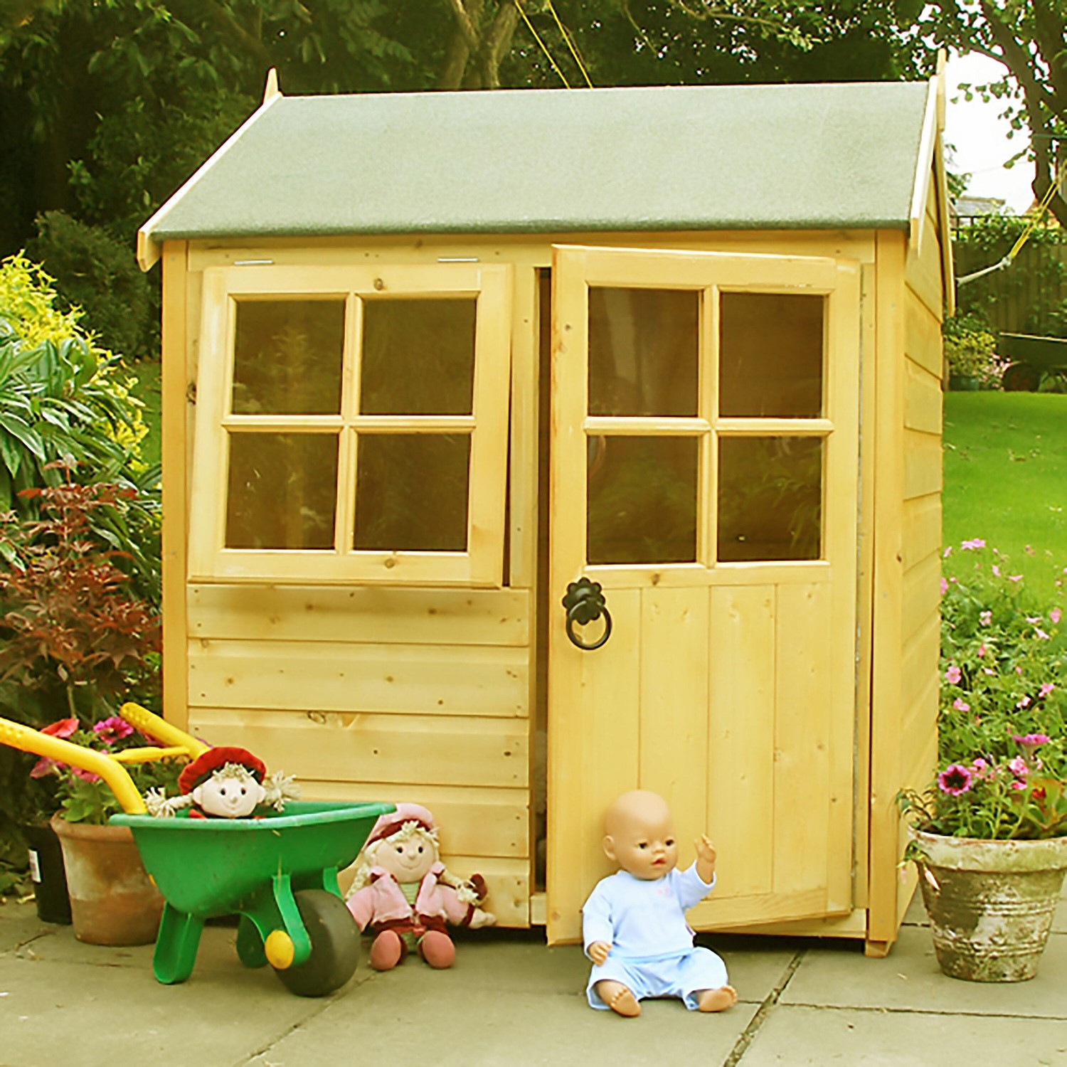 Photo of Timber garden playhouse - 4ftx4ft - shire
