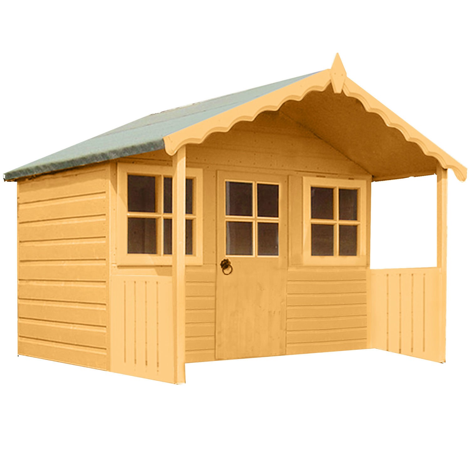 Photo of Large outdoor garden playhouse with canopy - 6ft x 4ft