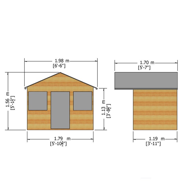 Shire Stork Playhouse 6 x 4ft