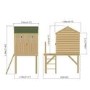 Kids Outdoor Wooden Playhouse with Ladder - Shire