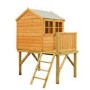 Kids Outdoor Wooden Playhouse with Ladder - Shire