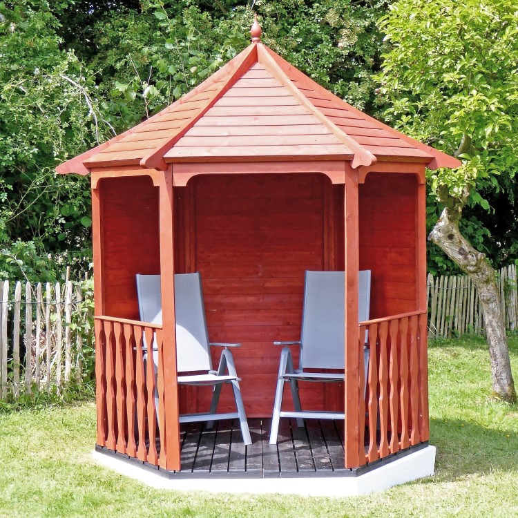 Shire Hexagonal Pressure Treated Garden Arbour 6 x 7ft