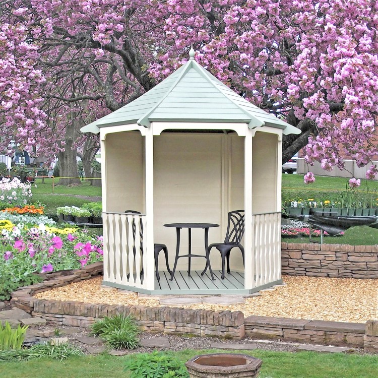 Shire Hexagonal Pressure Treated Garden Arbour 6 x 7ft