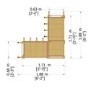 Wooden Corner Garden Arbour with Bench - 6ft x 6ft - Shire