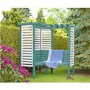 Wooden Corner Garden Arbour with Bench - 6ft x 6ft - Shire