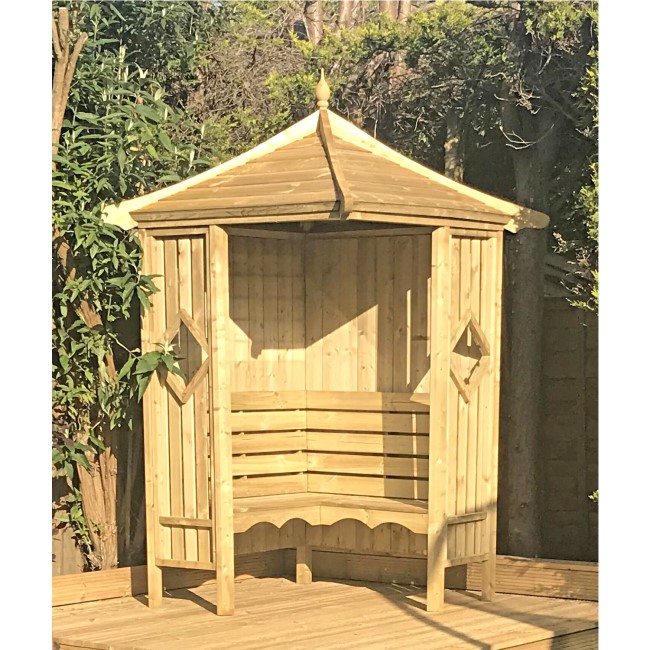 Shire Wooden Corner Garden Arbour