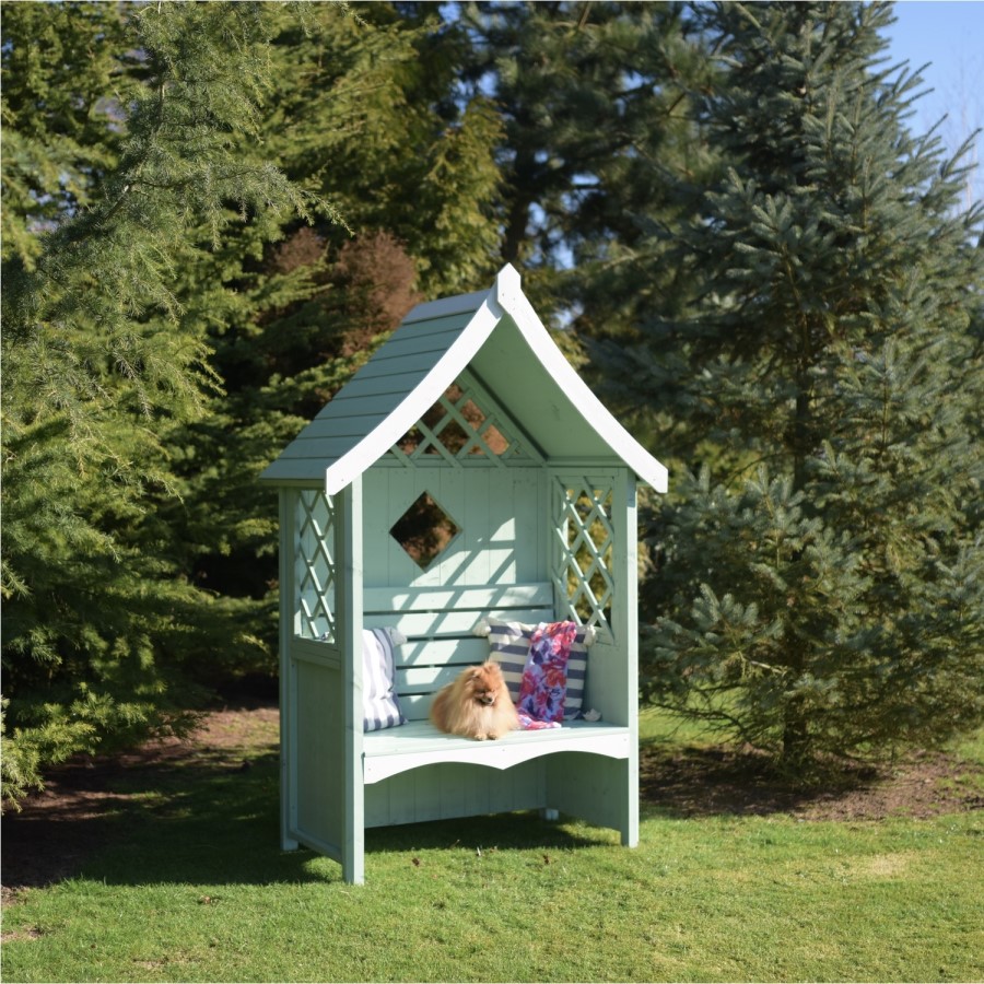 Shire Rose Arbour with Sloped Roof