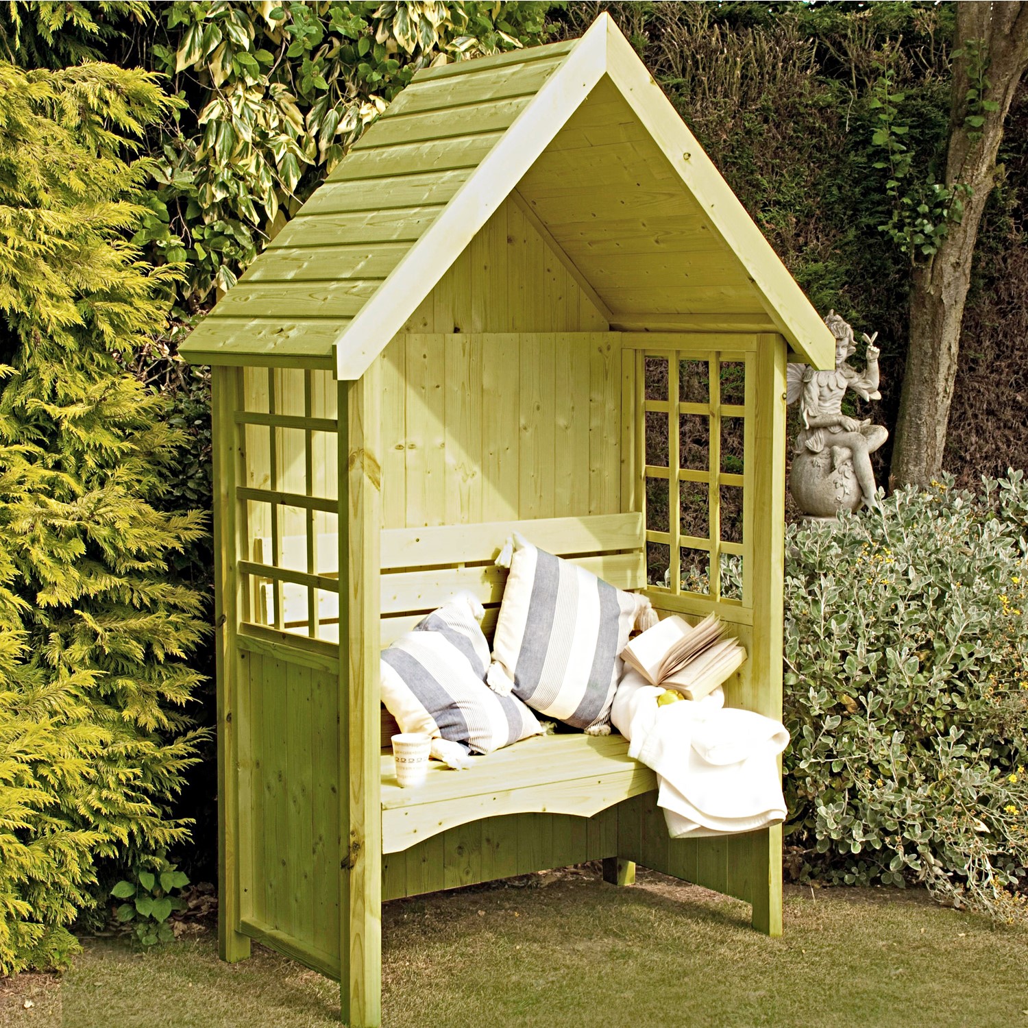 Arbour Shire Mimosa Pressure Treated Garden Arbour - Furniture123