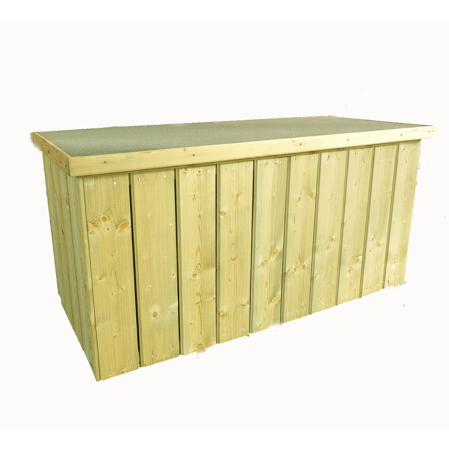 Shire Pressure Treated Planed Log Storage Box - 4 x 2ft - Furniture123