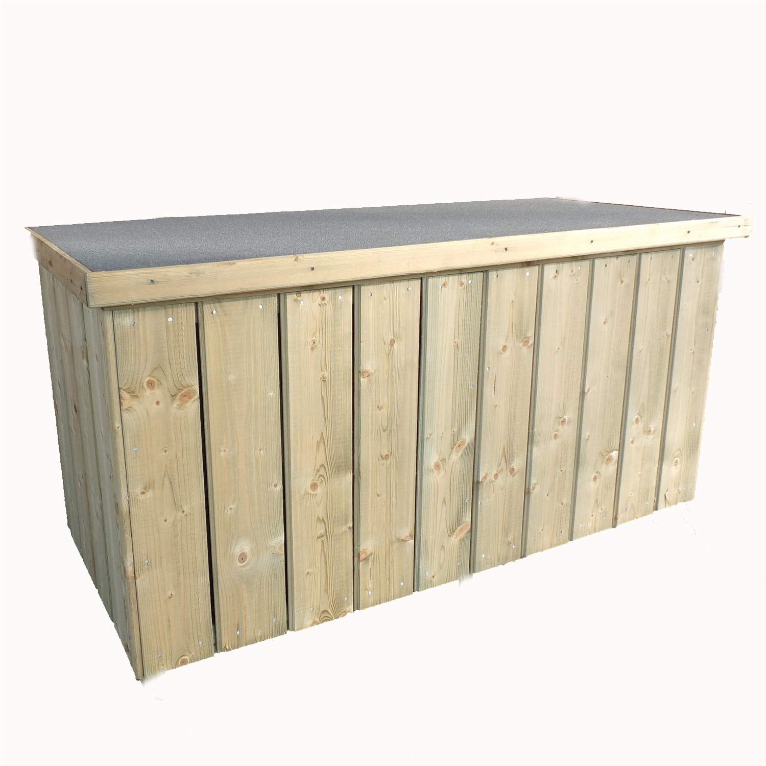 Shire Pressure Treated Planed Log Storage Box - 4 x 2ft - Furniture123