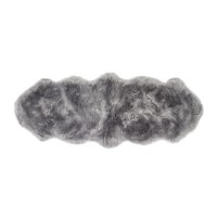 Grey Double Genuine Sheepskin Rug - 175 x 70 cm - Ripley Grey Double Genuine Sheepskin Rug - 175 x 70 cm - Ripley