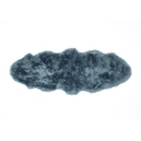 Ripley Genuine Sheepskin Teal Blue Rug - Double 175x70cm