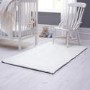 Ripley Lustrous Faux Fur Rug Ivory Cream - 170x120cm