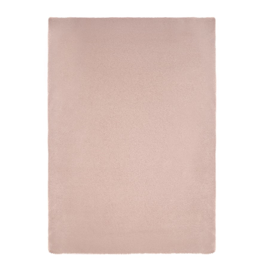 Ripley Lustrous Faux Fur Rug Mink Pink - 170x120cm